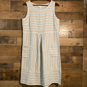 J.Jill 100% Easy Breezy Linen Dress! Size Large